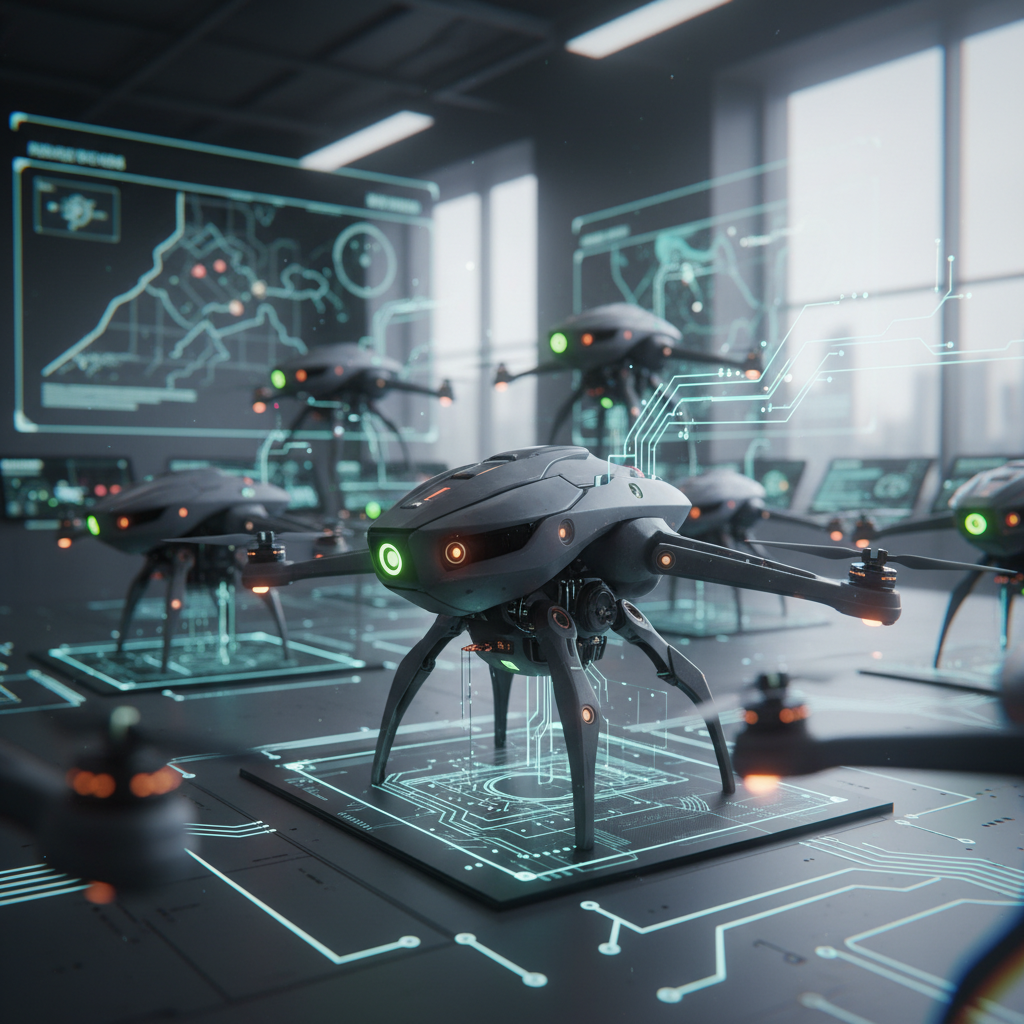 Inteligencia artificial transformando la guerra moderna con drones autónomos y algoritmos de combate