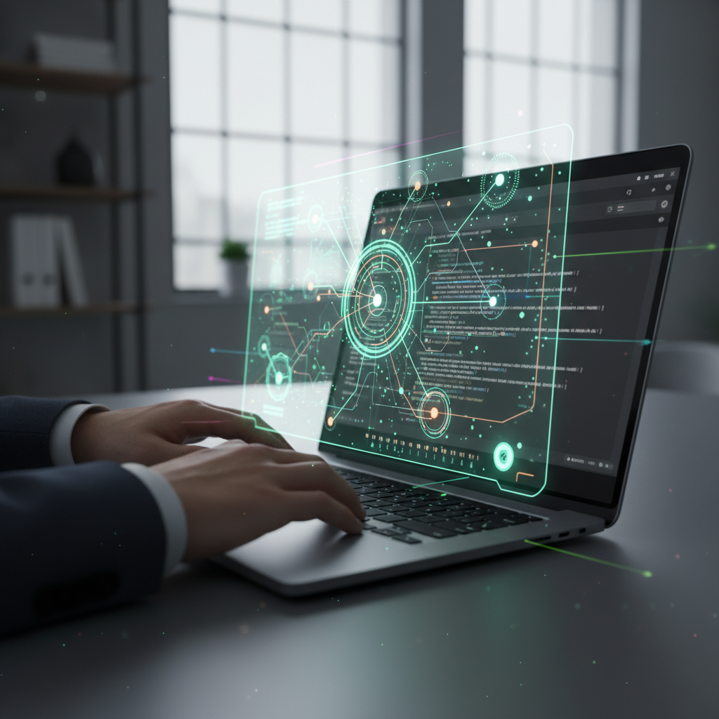 Inteligencia artificial en desarrollo de software y programación con código